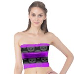 Purple Goth Skulls  Tube Top