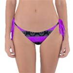 Purple Goth Skulls  Reversible Bikini Bottom