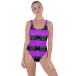 Purple Goth Skulls  Bring Sexy Back Swimsuit