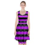 Purple Goth Skulls  Racerback Midi Dress