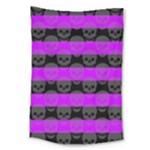 Purple Goth Skulls  Large Tapestry