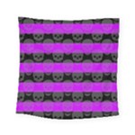 Purple Goth Skulls  Square Tapestry (Small)