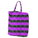 Purple Goth Skulls  Giant Grocery Tote