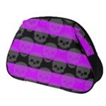 Purple Goth Skulls  Full Print Accessory Pouch (Small)