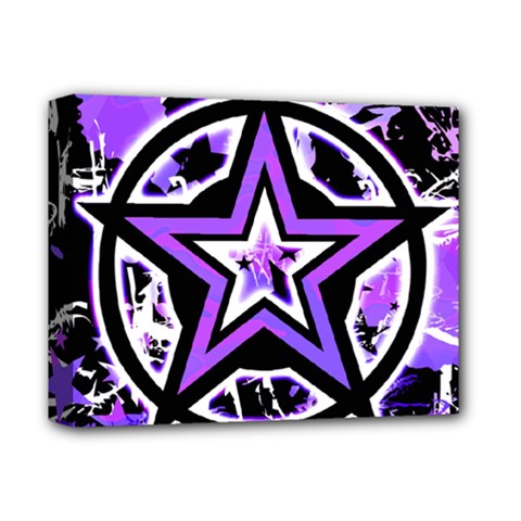 Purple Star Deluxe Canvas 14  x 11  (Stretched) from ArtsNow.com