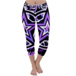 Purple Star Capri Winter Leggings 