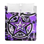 Purple Star Duvet Cover Double Side (Full/ Double Size)