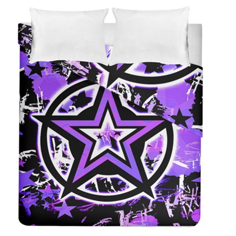 Purple Star Duvet Cover Double Side (Queen Size) from ArtsNow.com