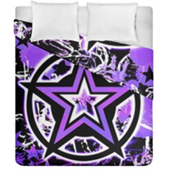 Purple Star Duvet Cover Double Side (California King Size) from ArtsNow.com