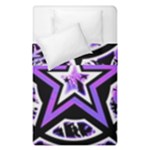 Purple Star Duvet Cover Double Side (Single Size)