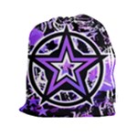 Purple Star Drawstring Pouch (XXL)