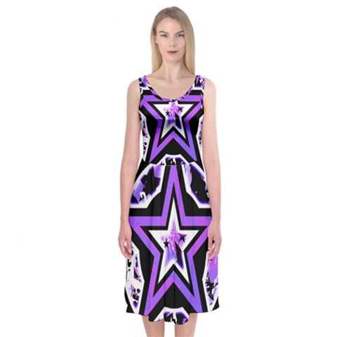 Purple Star Midi Sleeveless Dress from ArtsNow.com