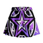 Purple Star Mini Flare Skirt