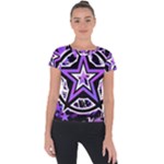 Purple Star Short Sleeve Sports Top 