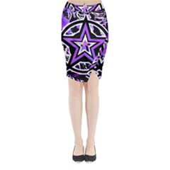 Purple Star Midi Wrap Pencil Skirt from ArtsNow.com