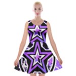 Purple Star Velvet Skater Dress