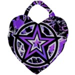 Purple Star Giant Heart Shaped Tote