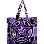 Purple Star Canvas Travel Bag