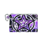 Purple Star Canvas Cosmetic Bag (Small)