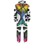 Rainbow Plaid Skull Hooded Jumpsuit (Men)