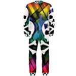Rainbow Plaid Skull OnePiece Jumpsuit (Men)