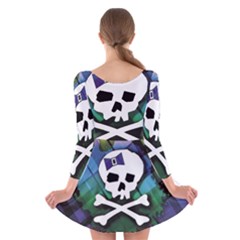 Long Sleeve Velvet Skater Dress 