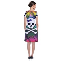 Short Sleeve Front Wrap Dress 