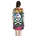 Shoulder Cutout Velvet One Piece 