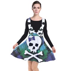 Plunge Pinafore Dress 