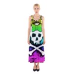 Rainbow Skull Sleeveless Maxi Dress