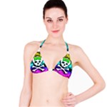 Rainbow Skull Bikini Top