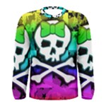 Rainbow Skull Men s Long Sleeve Tee