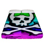 Rainbow Skull Fitted Sheet (Queen Size)