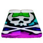 Rainbow Skull Fitted Sheet (King Size)