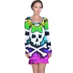 Rainbow Skull Long Sleeve Nightdress