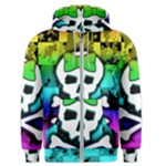 Rainbow Skull Men s Zipper Hoodie