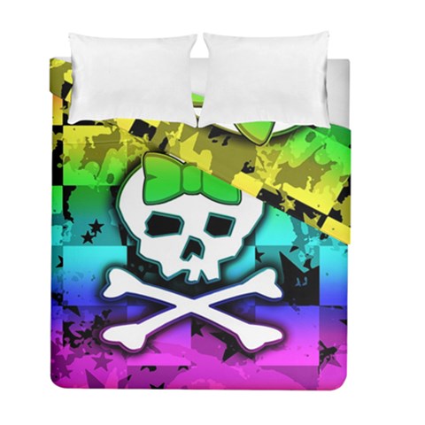 Rainbow Skull Duvet Cover Double Side (Full/ Double Size) from ArtsNow.com