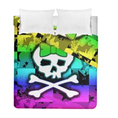 Rainbow Skull Duvet Cover Double Side (Full/ Double Size) from ArtsNow.com