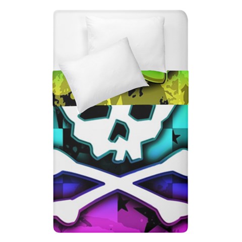 Rainbow Skull Duvet Cover Double Side (Single Size) from ArtsNow.com
