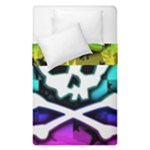 Rainbow Skull Duvet Cover Double Side (Single Size)