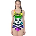 Rainbow Skull One Piece Swimsuit