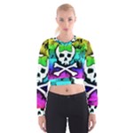 Rainbow Skull Cropped Sweatshirt