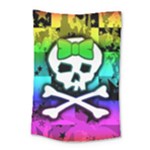 Rainbow Skull Small Tapestry
