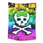 Rainbow Skull Medium Tapestry