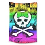 Rainbow Skull Large Tapestry