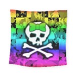 Rainbow Skull Square Tapestry (Small)