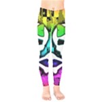 Rainbow Skull Kids  Legging