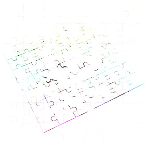 Rainbow Skull Wooden Puzzle Square from ArtsNow.com