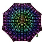 Rainbow Skull and Crossbones  Hook Handle Umbrella (Large)