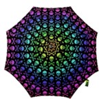 Rainbow Skull and Crossbones  Hook Handle Umbrella (Small)